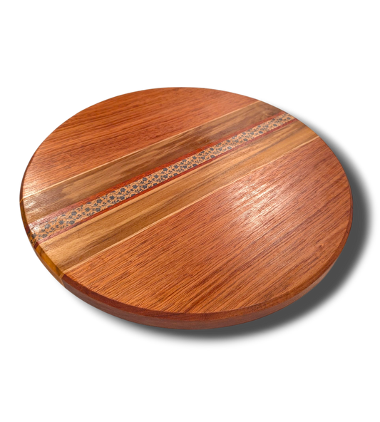 Lazy Susan - Floral Rustic Motif-1 (Large size)