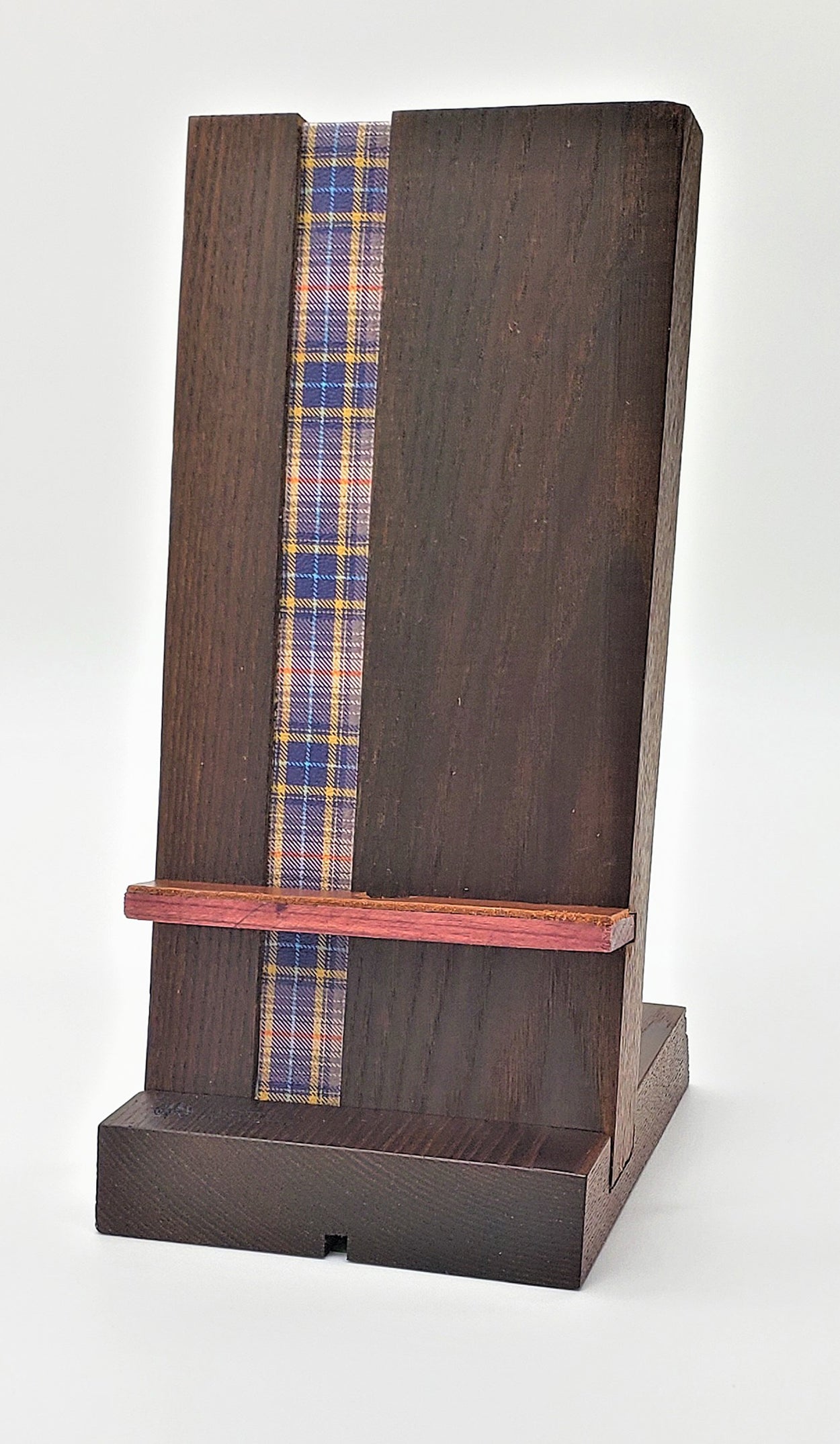 Traditional Plaid Phone Stand