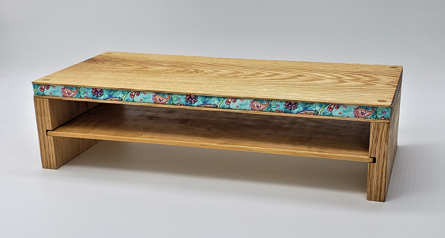 Aqua Floral Monitor Stand